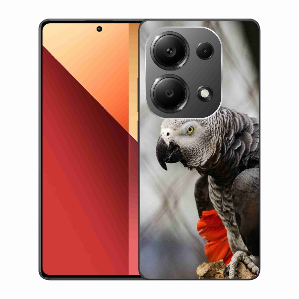 Gélový kryt mmCase na Xiaomi Redmi Note 13 Pro/Poco M6 Pro - papagáj žako 3