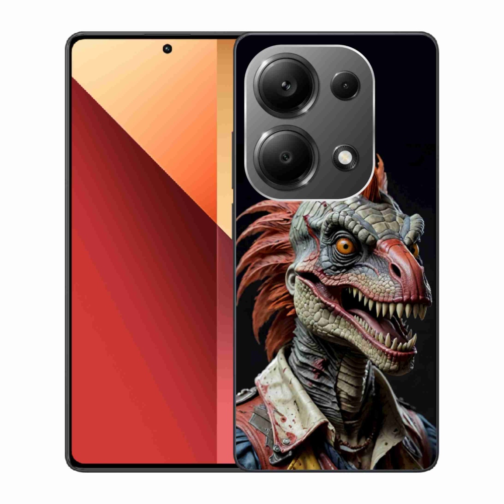 Gélový kryt mmCase na Xiaomi Redmi Note 13 Pro/Poco M6 Pro - punk dinosaurus