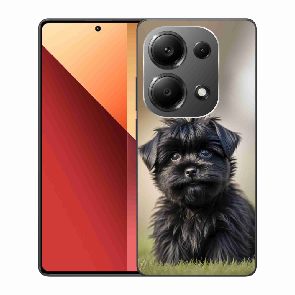 Gélový kryt mmCase na Xiaomi Redmi Note 13 Pro/Poco M6 Pro - roztomilý čierny psík