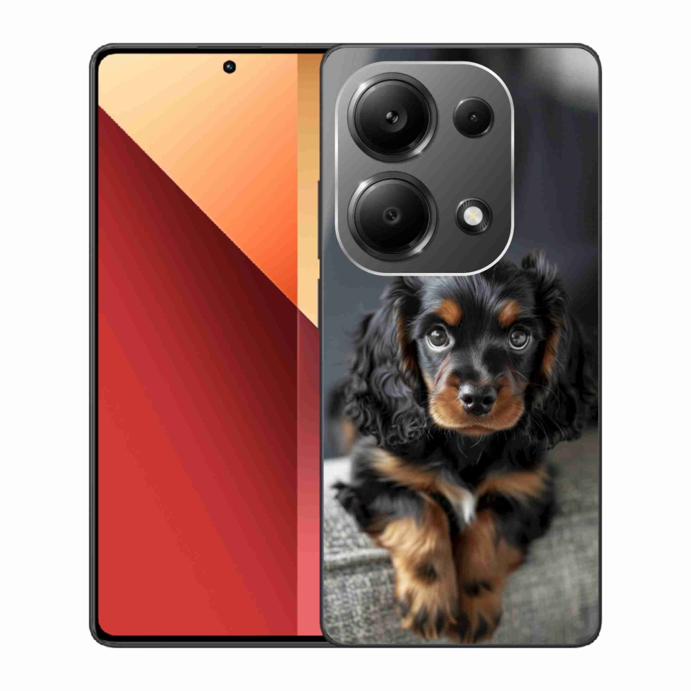 Gélový kryt mmCase na Xiaomi Redmi Note 13 Pro/Poco M6 Pro - roztomilý dlhosrstý jazvečík