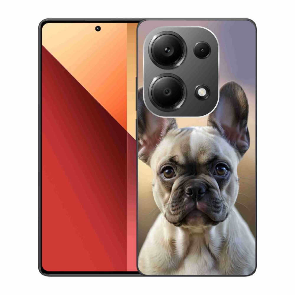 Gélový kryt mmCase na Xiaomi Redmi Note 13 Pro/Poco M6 Pro - roztomilý francúzsky buldoček
