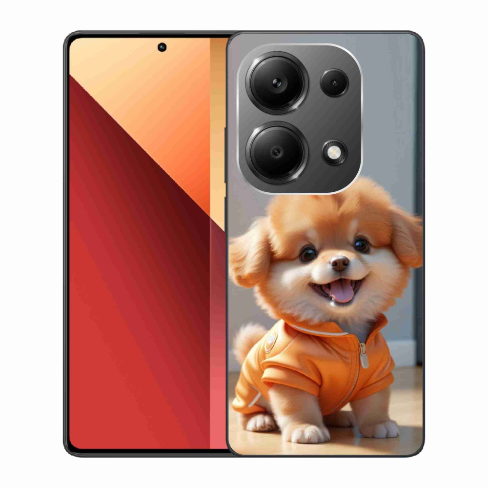 Gélový kryt mmCase na Xiaomi Redmi Note 13 Pro/Poco M6 Pro - roztomilý pomeranian v mikine