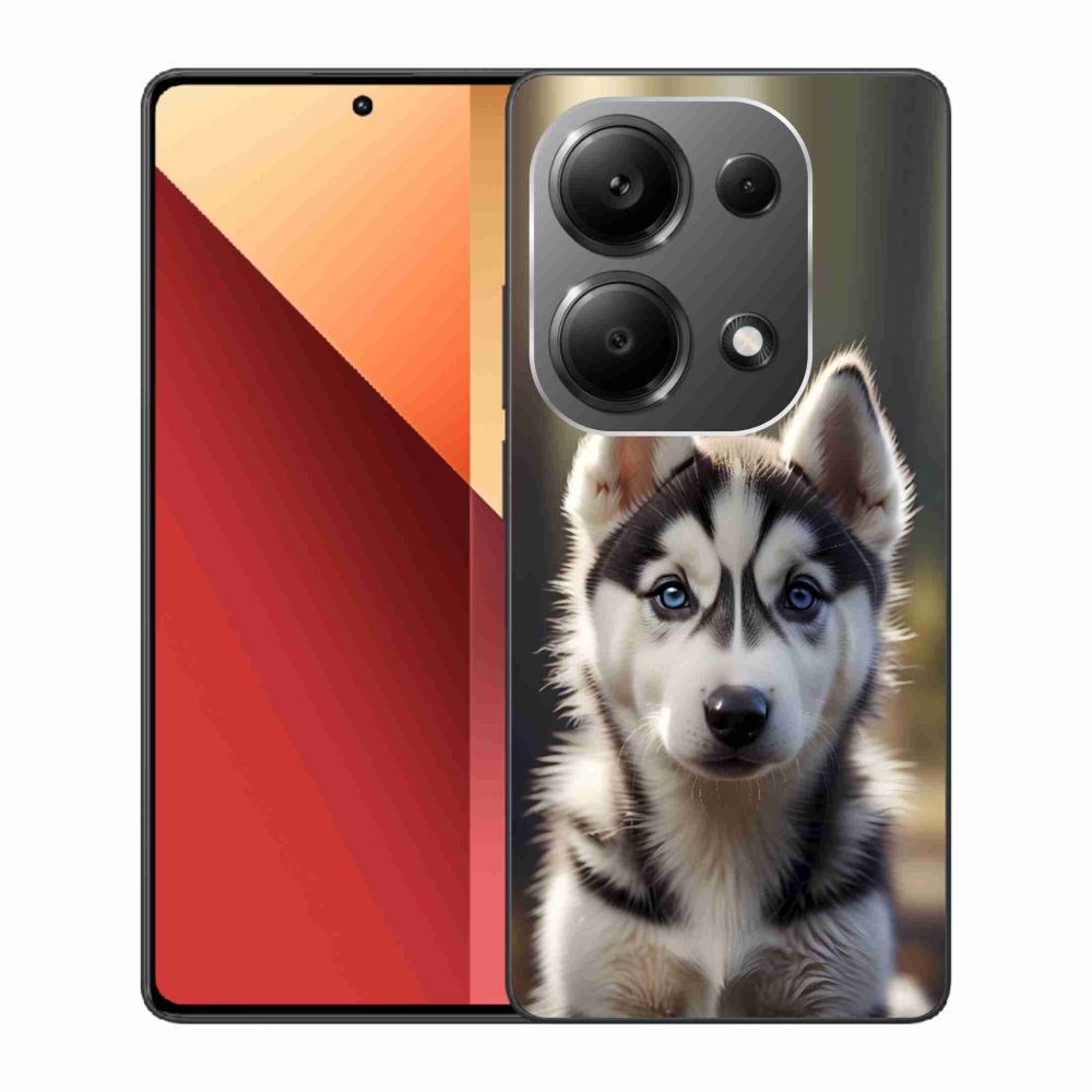Gélový kryt mmCase na Xiaomi Redmi Note 13 Pro/Poco M6 Pro - roztomilý sibírsky husky