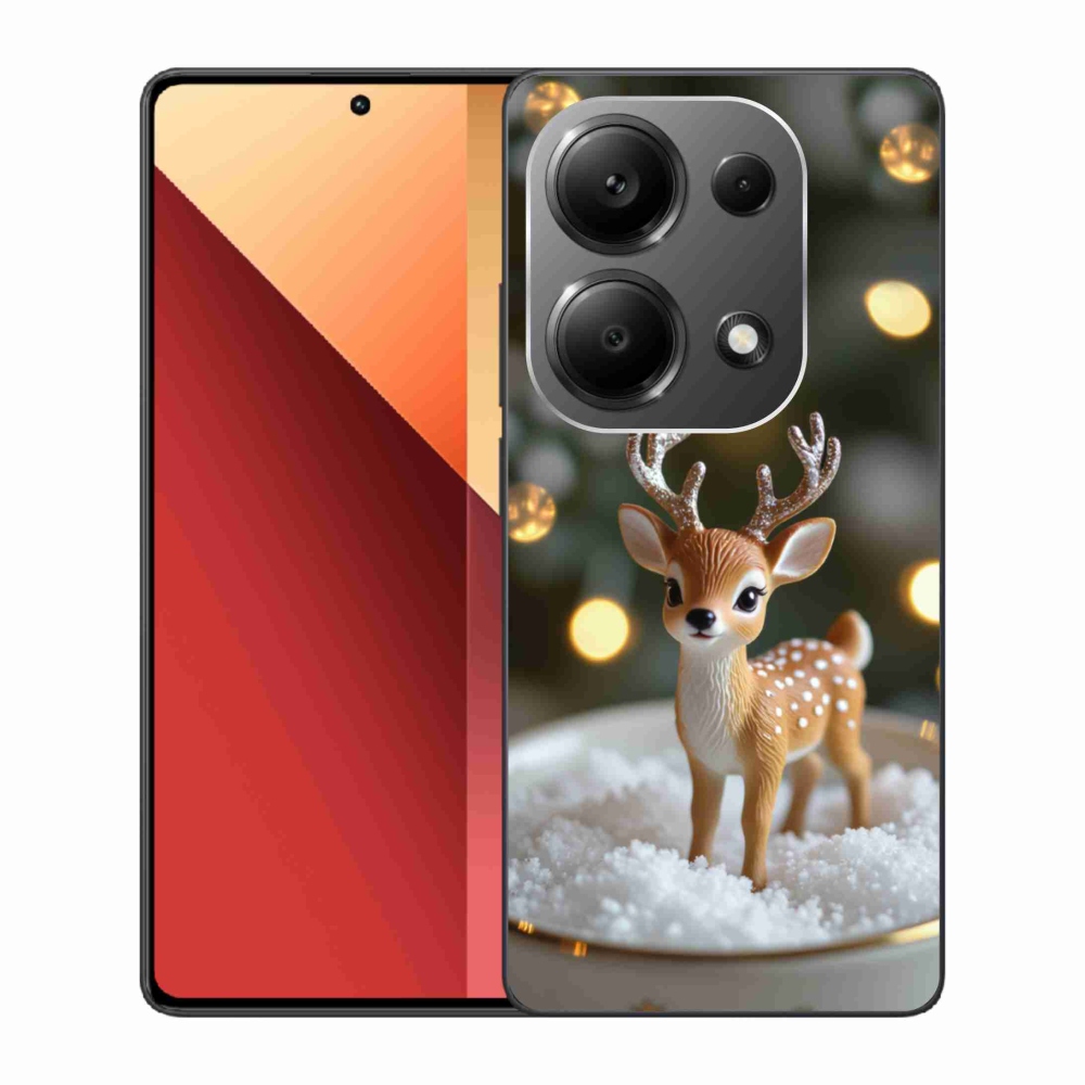 Gélový kryt mmCase na Xiaomi Redmi Note 13 Pro/Poco M6 Pro - roztomilý vianočný jeleň
