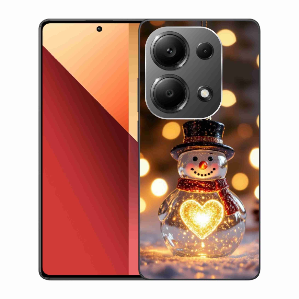 Gélový kryt mmCase na Xiaomi Redmi Note 13 Pro/Poco M6 Pro - svietiaci vianočný snehuliak
