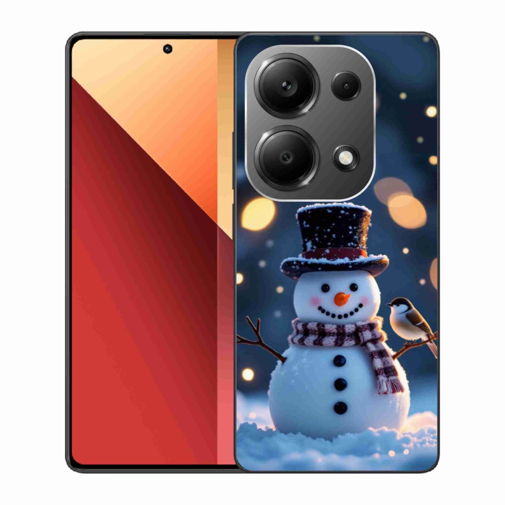 Gélový kryt mmCase na Xiaomi Redmi Note 13 Pro/Poco M6 Pro - vianočný snehuliak