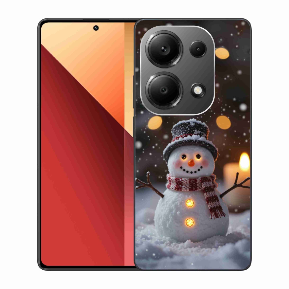 Gélový kryt mmCase na Xiaomi Redmi Note 13 Pro/Poco M6 Pro - veselý snehuliak