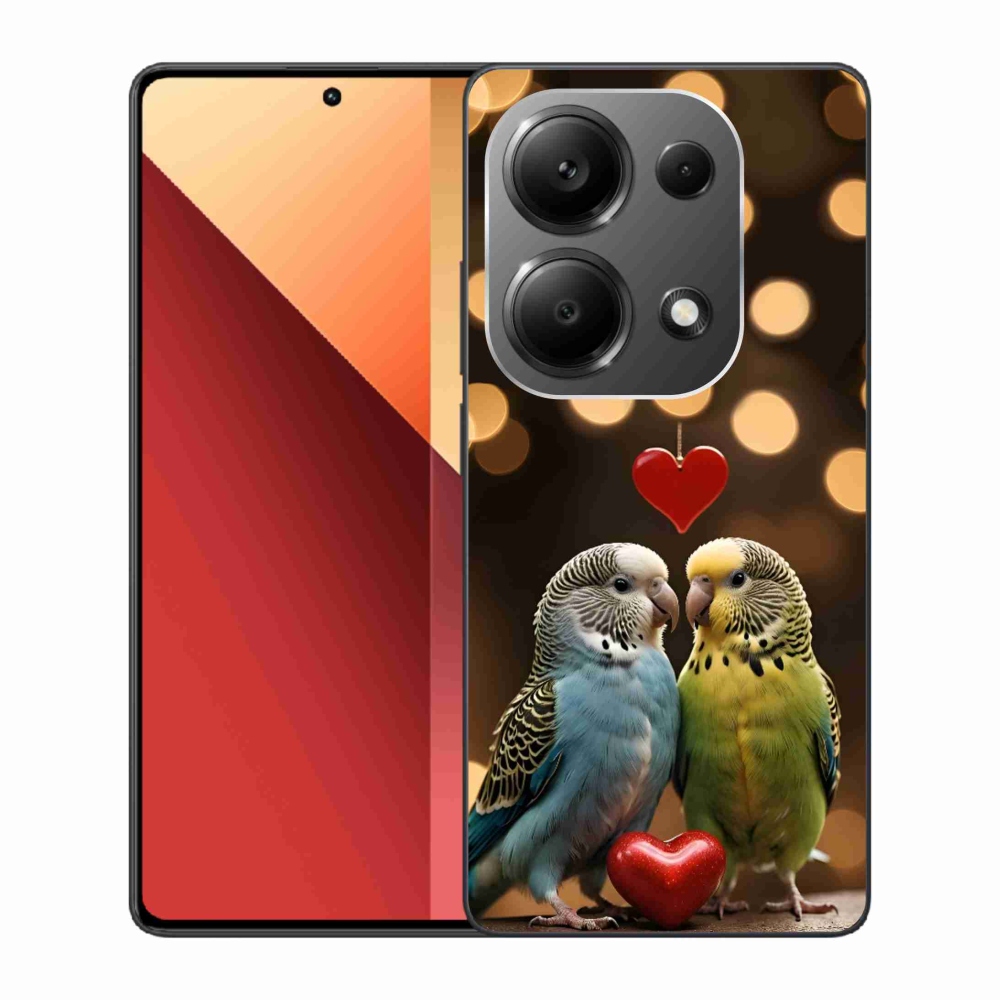 Gélový kryt mmCase na Xiaomi Redmi Note 13 Pro/Poco M6 Pro - zamilovaní papagáje
