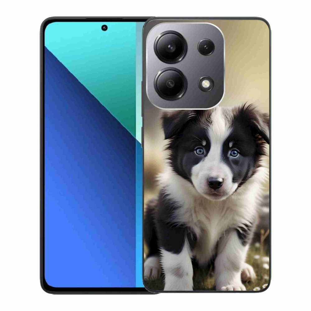 Gélový kryt mmCase na Xiaomi Redmi Note 13 - roztomilá border kólia