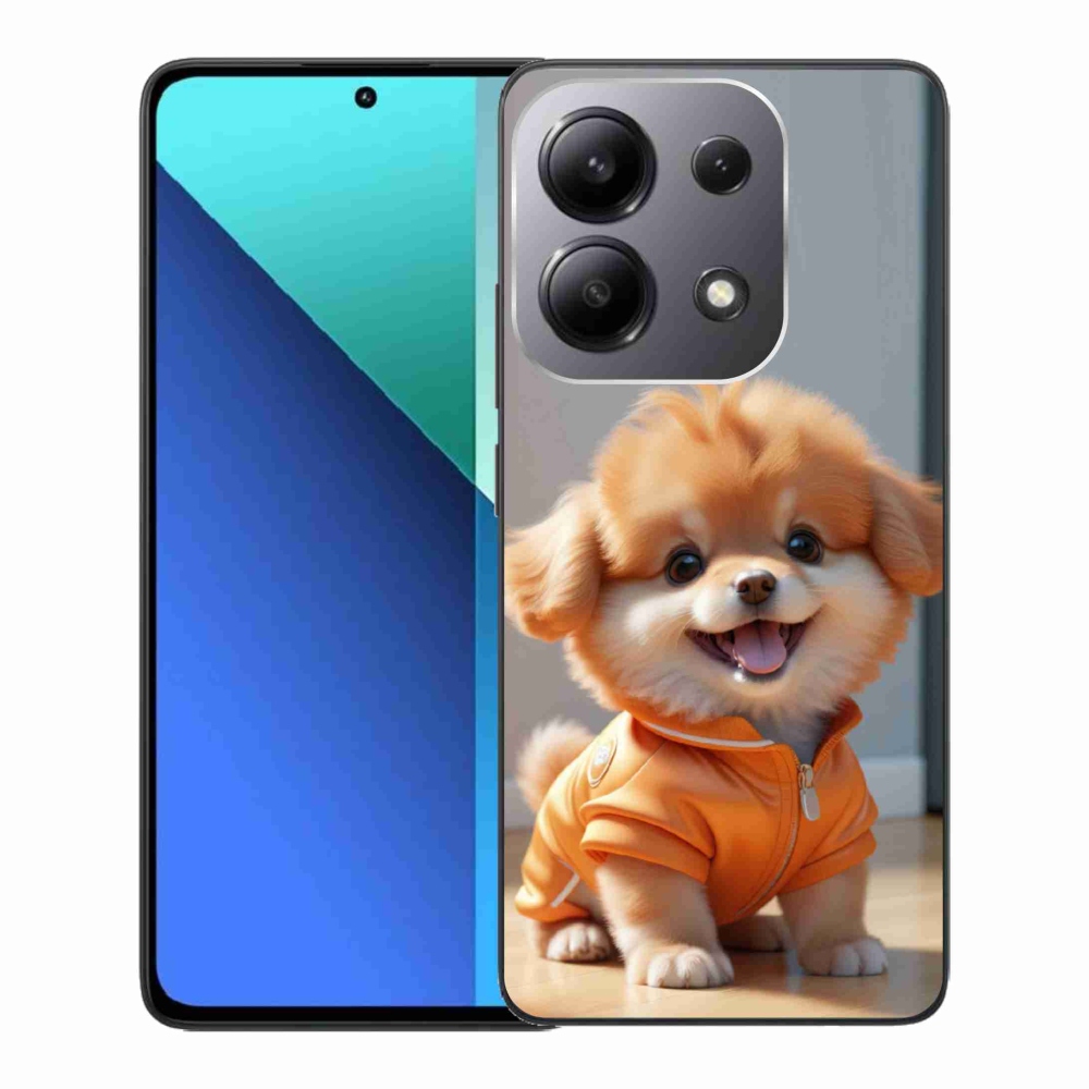 Gélový kryt mmCase na Xiaomi Redmi Note 13 - roztomilý pomeranian v mikine