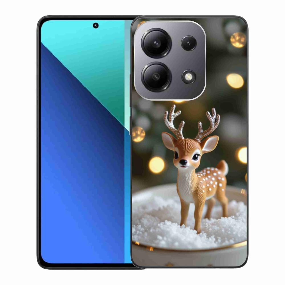 Gélový kryt mmCase na Xiaomi Redmi Note 13 - roztomilý vianočný jeleň