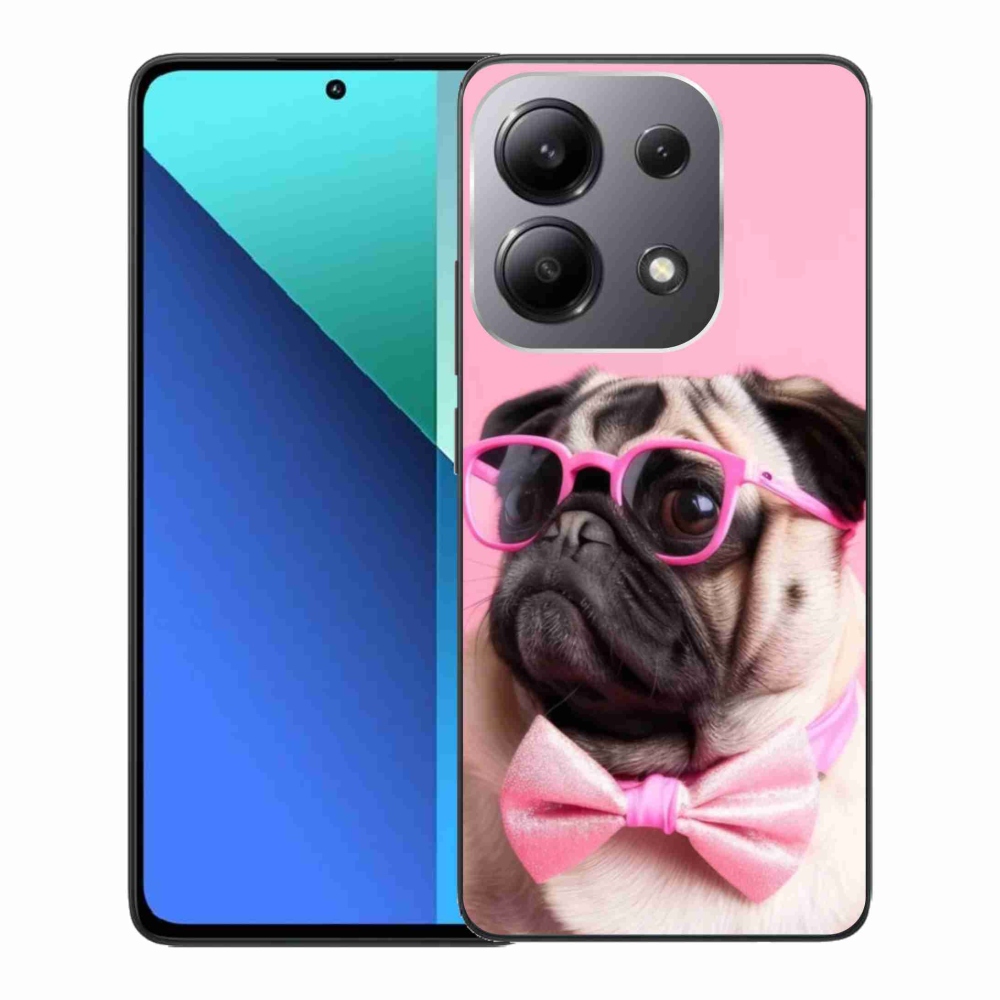 Gélový kryt mmCase na Xiaomi Redmi Note 13 - štýlový mops