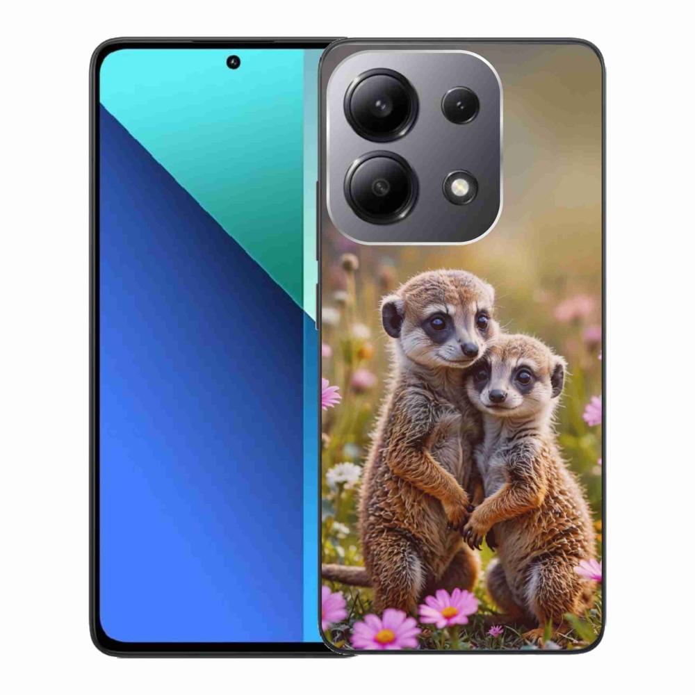 Gélový kryt mmCase na Xiaomi Redmi Note 13 - surikatí duo