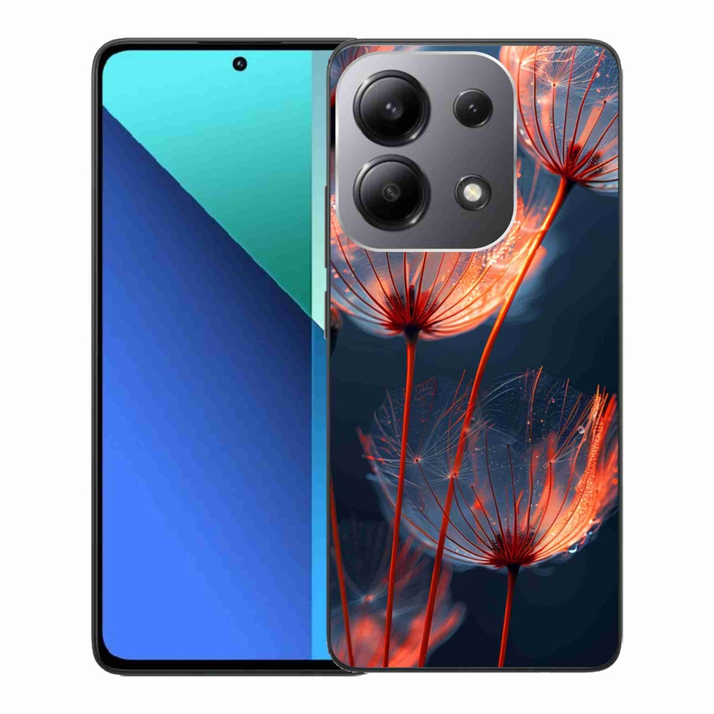 Gélový kryt mmCase na Xiaomi Redmi Note 13 - svetielkujúce páperie