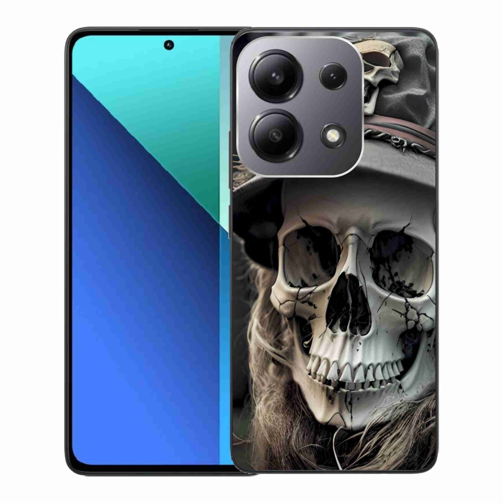Gélový kryt mmCase na Xiaomi Redmi Note 13 - temná lebka