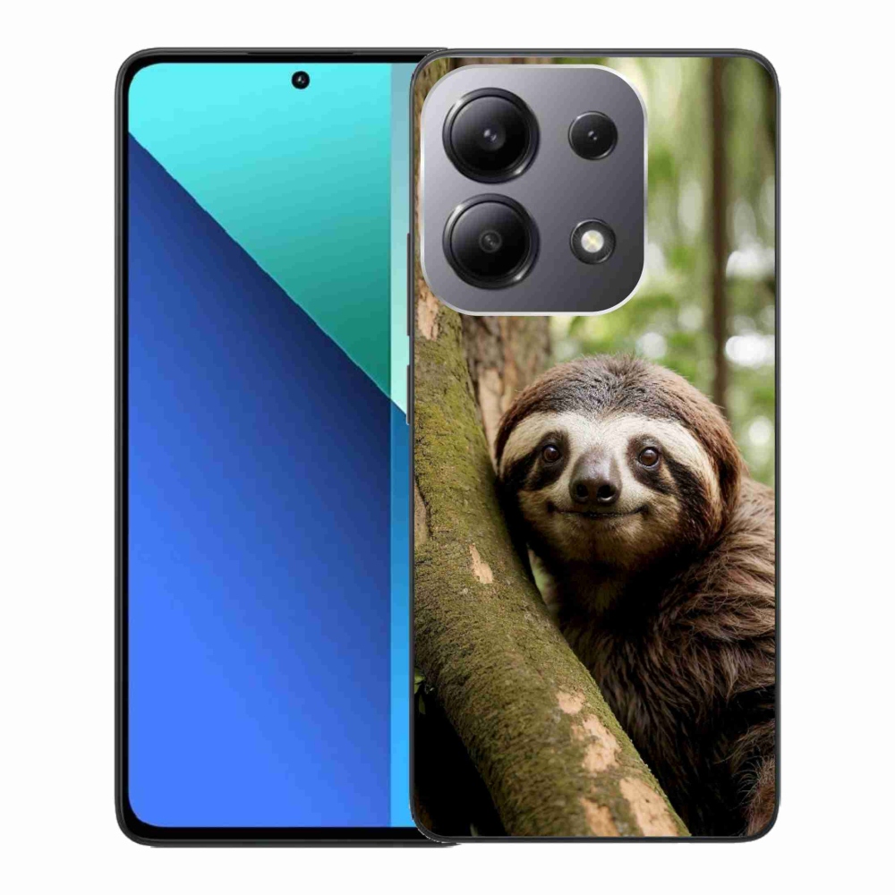 Gélový kryt mmCase na Xiaomi Redmi Note 13 - usmievavý leňochod