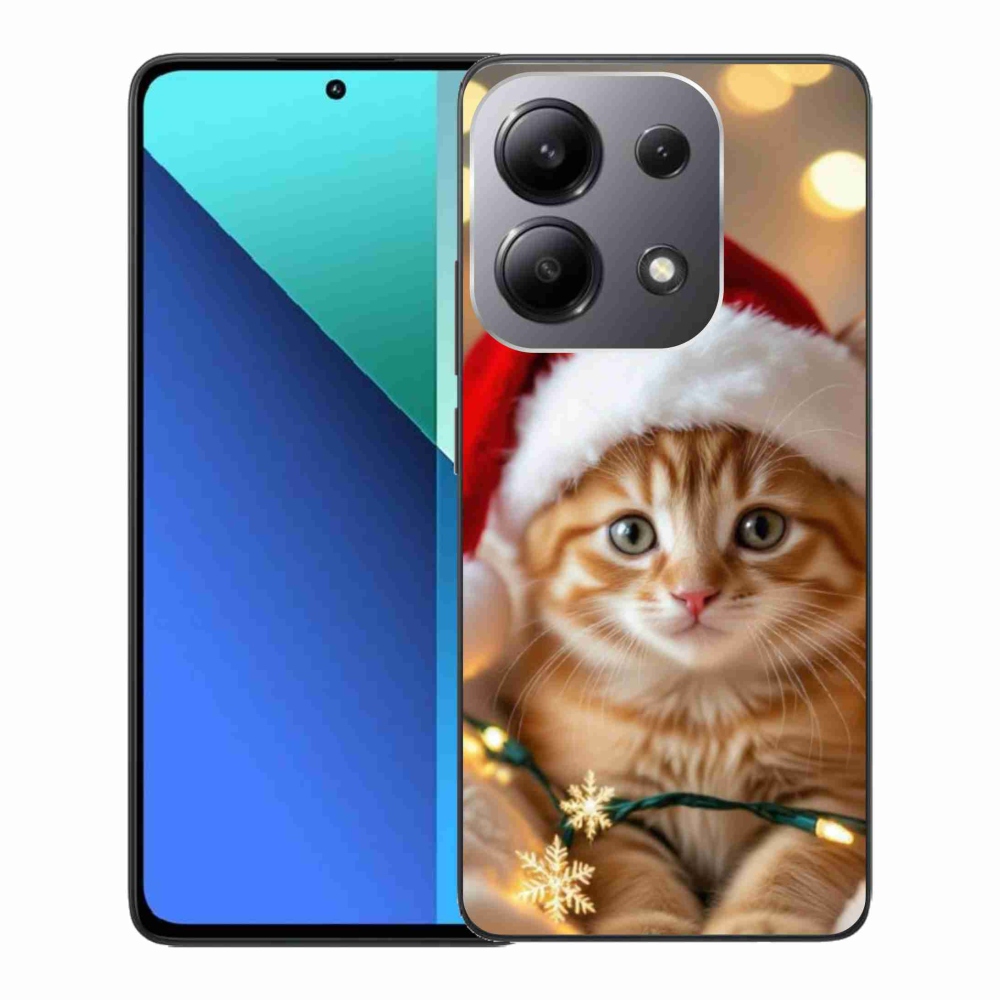 Gélový kryt mmCase na Xiaomi Redmi Note 13 - vianočné mačiatko