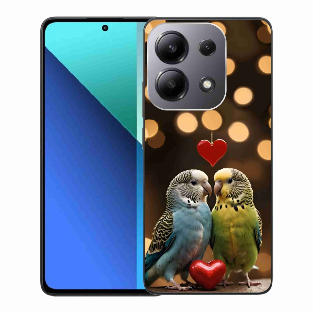Gélový kryt mmCase na Xiaomi Redmi Note 13 - zamilovaní papagáje