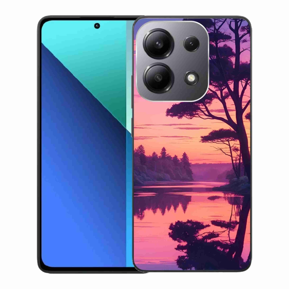 Gélový kryt mmCase na Xiaomi Redmi Note 13 - západ slnka nad jazerom