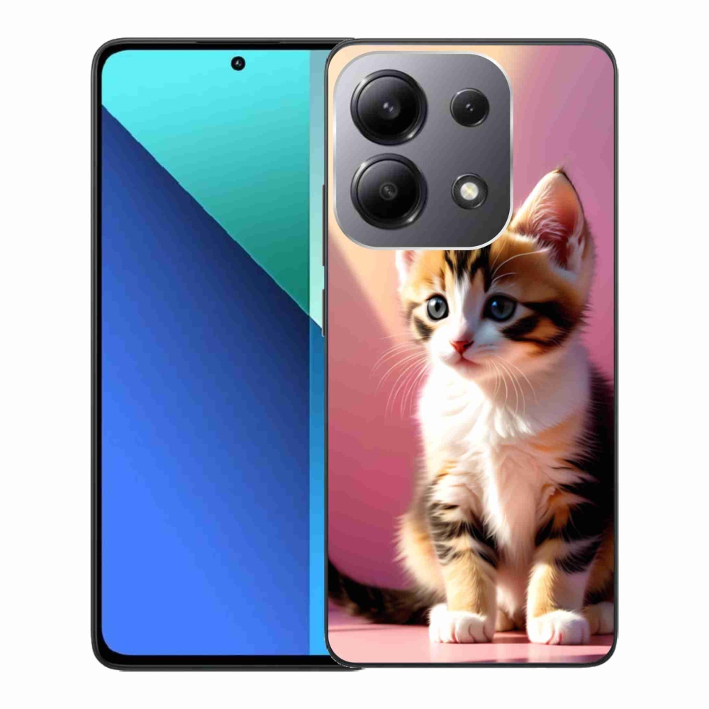Gélový kryt mmCase na Xiaomi Redmi Note 13 - zvedavé mačiatko 2