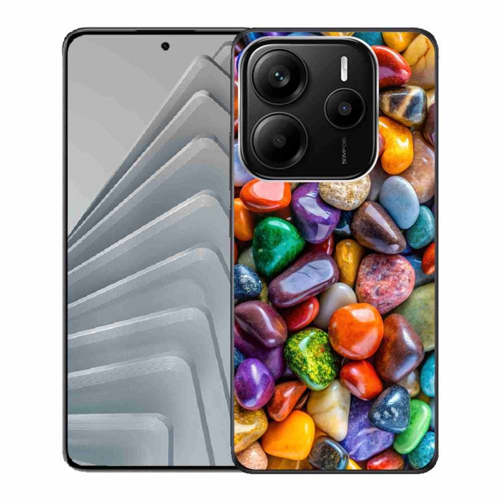 Gélový kryt mmCase na Xiaomi Redmi Note 14 5G - farebné kamienky