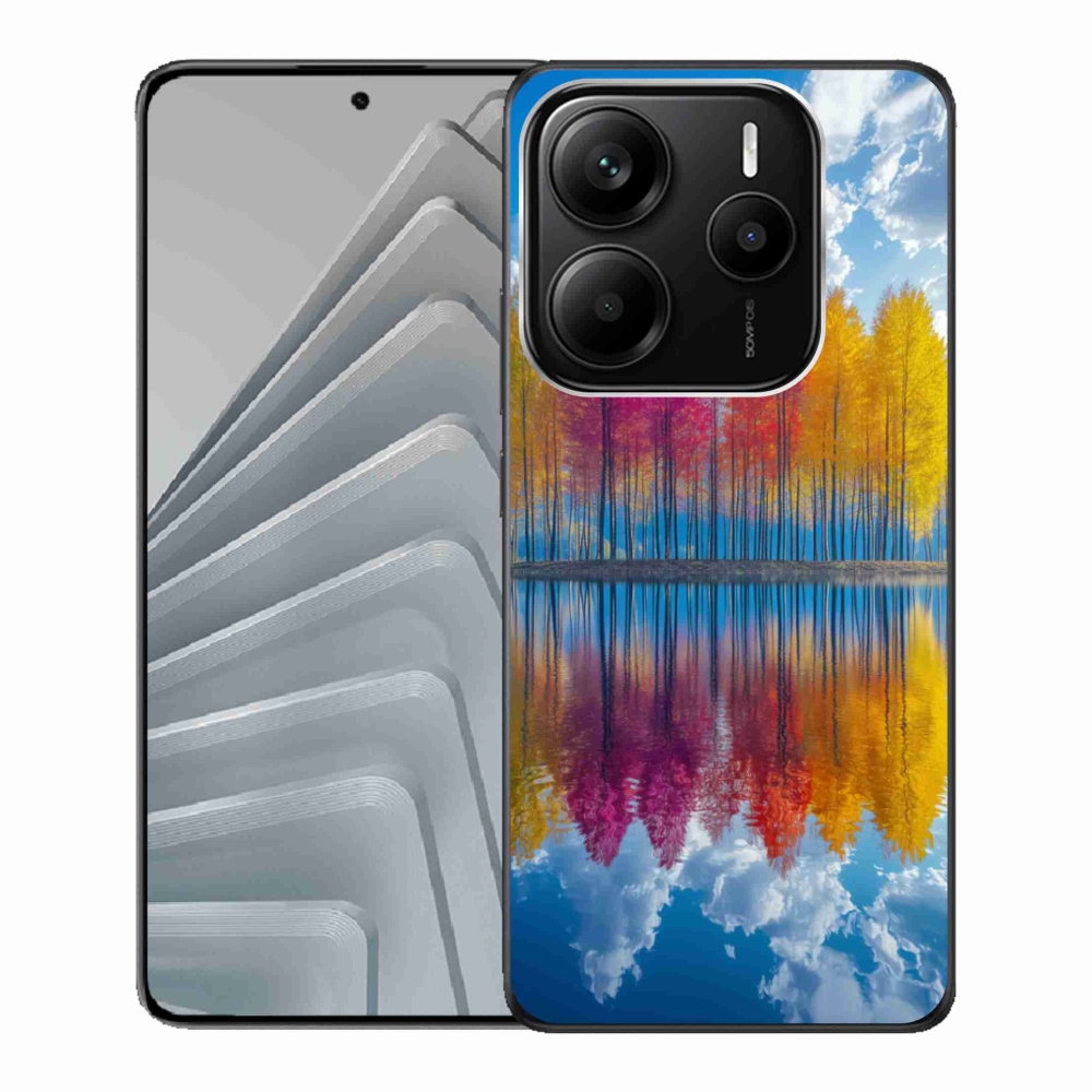 Gélový kryt mmCase na Xiaomi Redmi Note 14 5G - farebné stromy