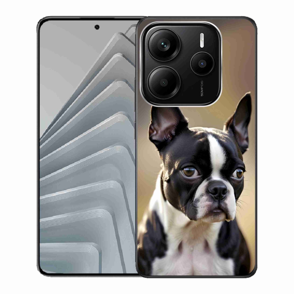 Gélový kryt mmCase na Xiaomi Redmi Note 14 5G - bostonský teriér