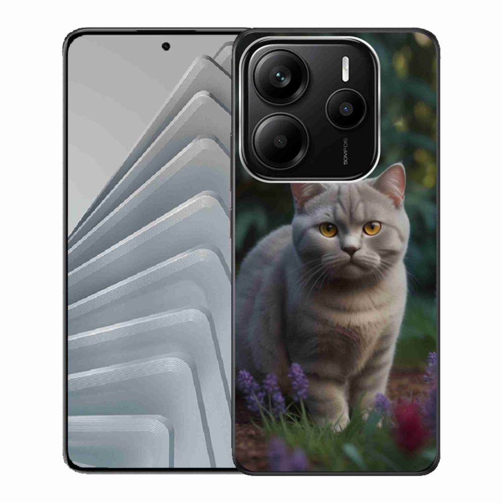 Gélový kryt mmCase na Xiaomi Redmi Note 14 5G - britská mačka