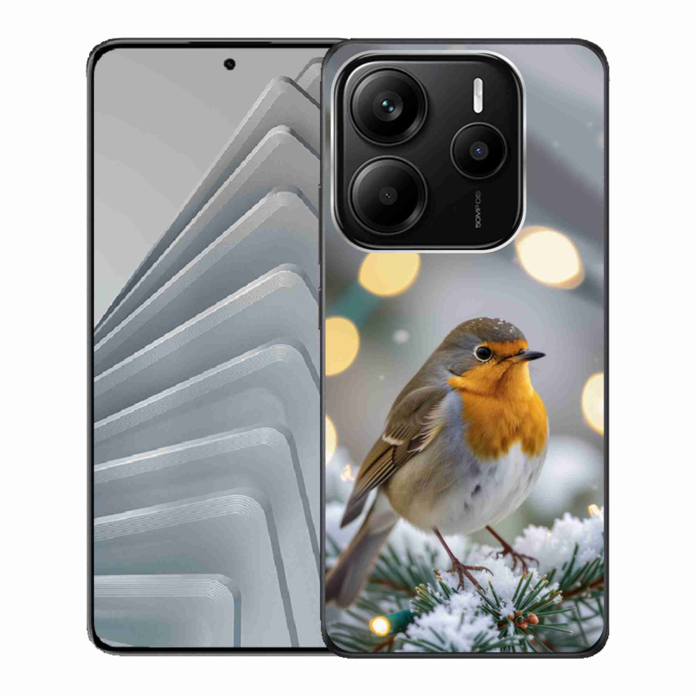 Gélový kryt mmCase na Xiaomi Redmi Note 14 5G - červienka v zime