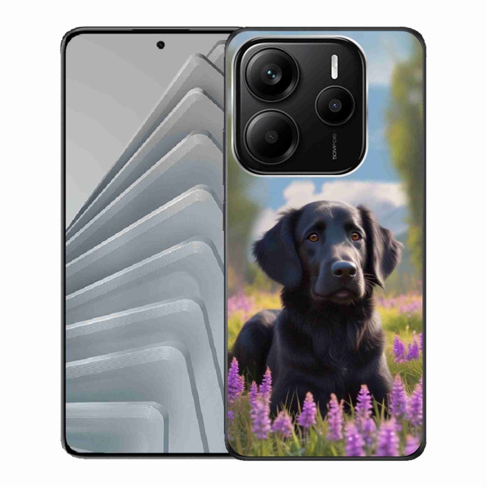 Gélový kryt mmCase na Xiaomi Redmi Note 14 5G - elegantný čierny retriever