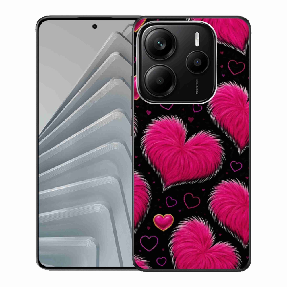 Gélový kryt mmCase na Xiaomi Redmi Note 14 5G - hebké srdce