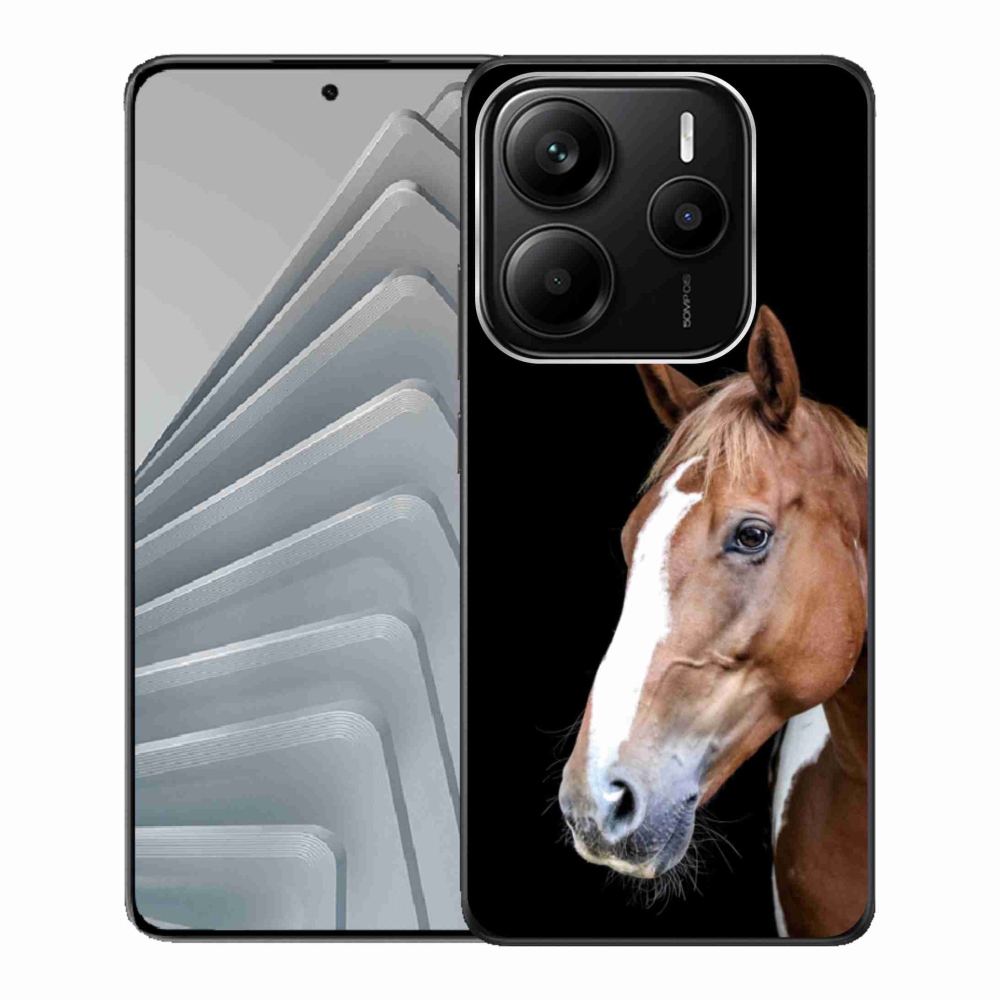 Gélový kryt mmCase na Xiaomi Redmi Note 14 5G - hnedý kôň 3