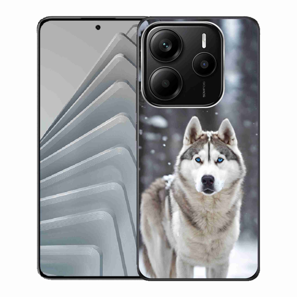 Gélový kryt mmCase na Xiaomi Redmi Note 14 5G - husky 2