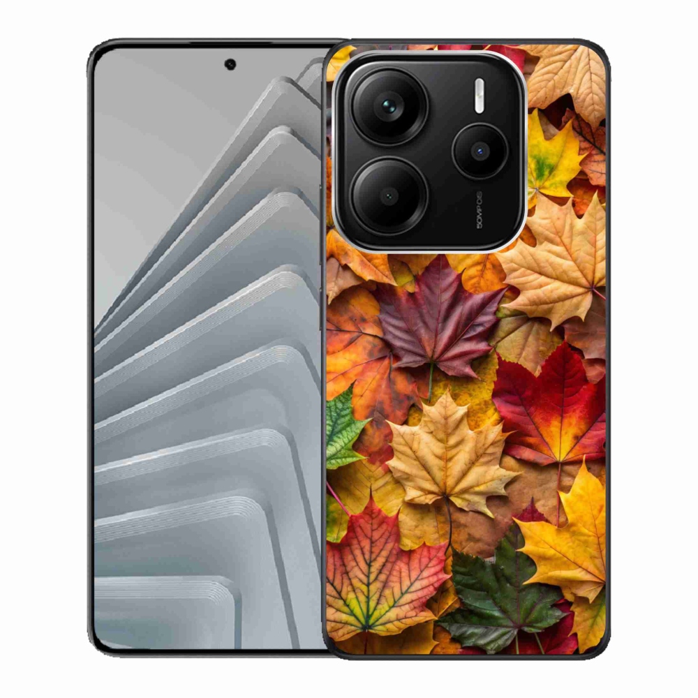 Gélový kryt mmCase na Xiaomi Redmi Note 14 5G - javorové listy 2