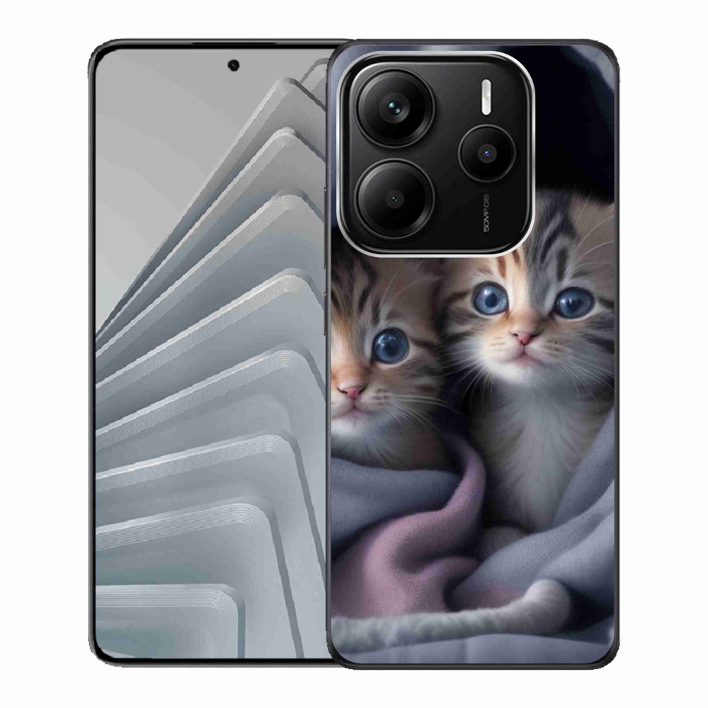 Gélový kryt mmCase na Xiaomi Redmi Note 14 5G - mačacie duo 2