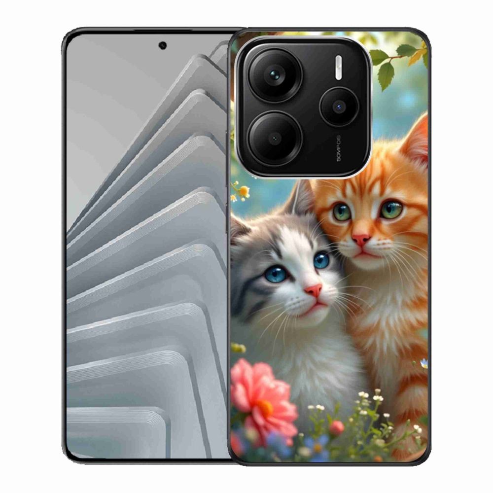 Gélový kryt mmCase na Xiaomi Redmi Note 14 5G - mačacia láska 2