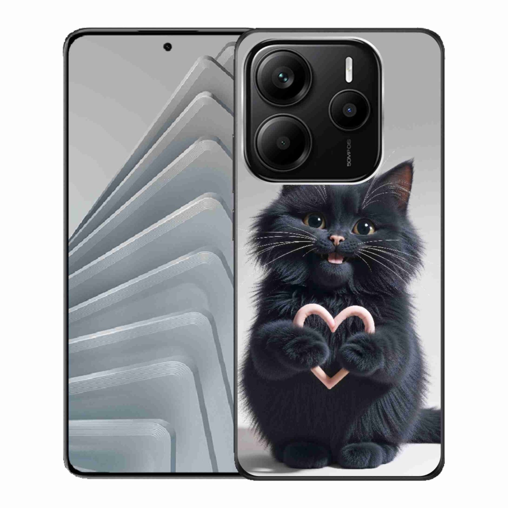 Gélový kryt mmCase na Xiaomi Redmi Note 14 5G - mačacia láska 3
