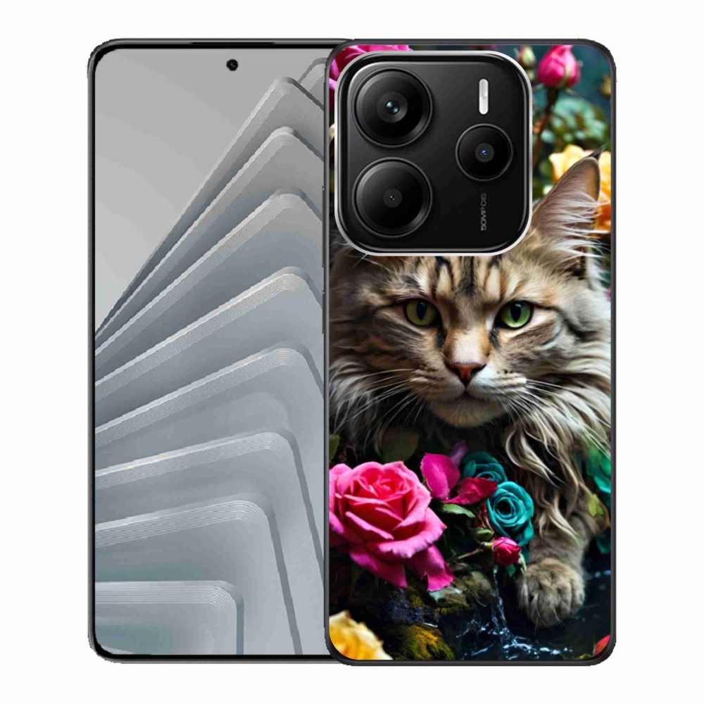 Gélový kryt mmCase na Xiaomi Redmi Note 14 5G - mačacie pohľad 2