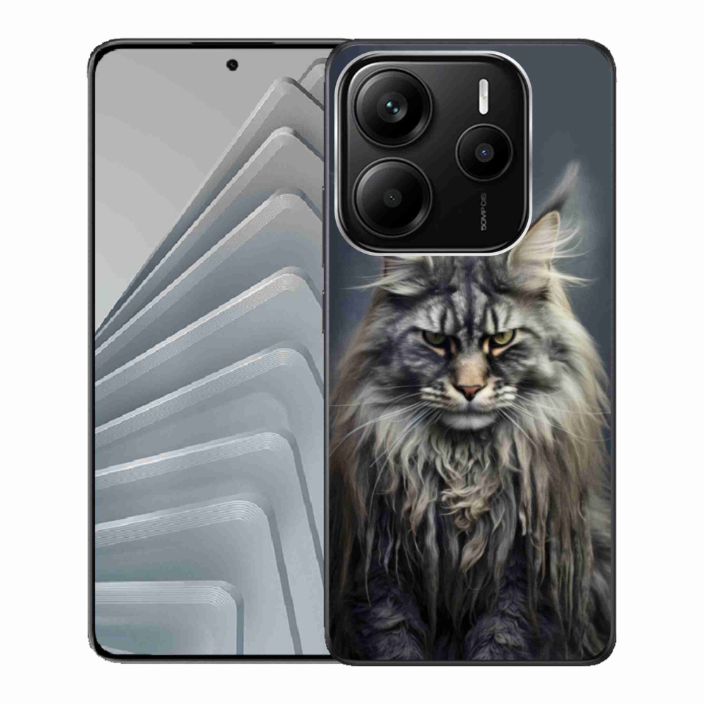 Gélový kryt mmCase na Xiaomi Redmi Note 14 5G - mačacie pohľad 4