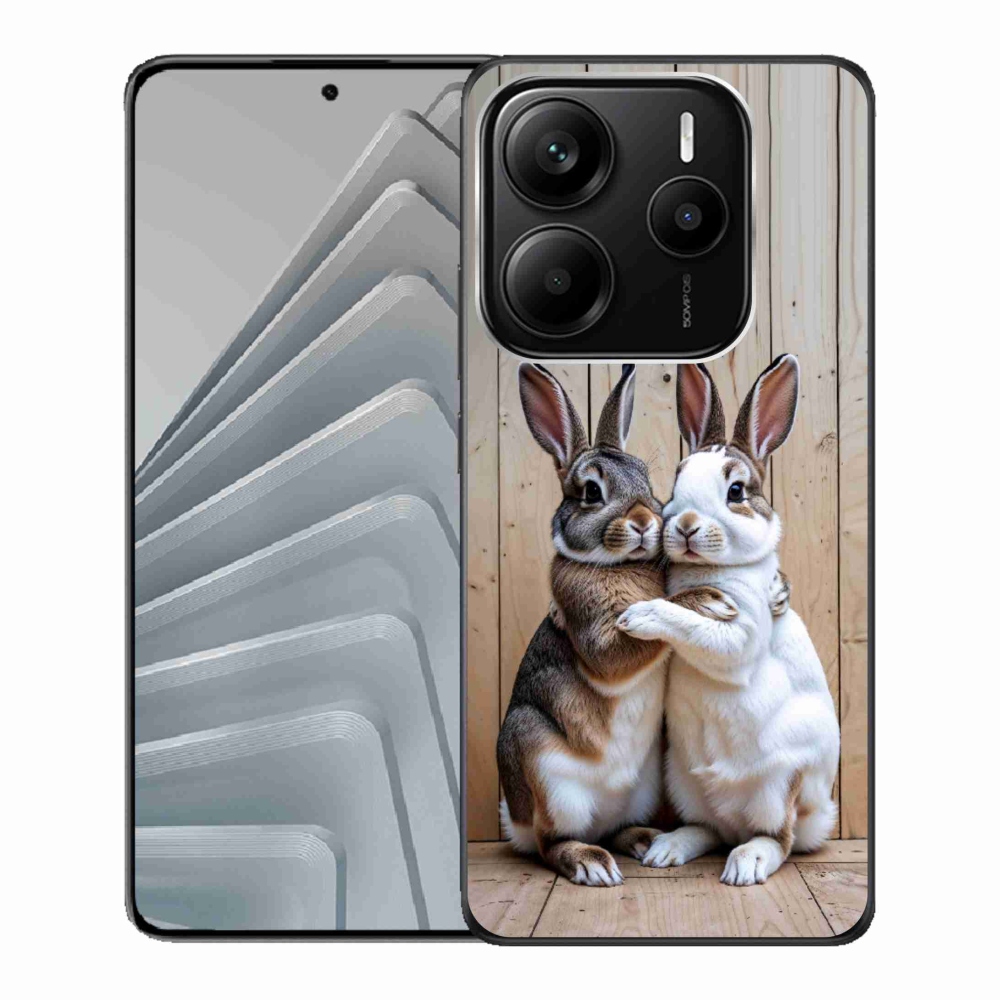 Gélový kryt mmCase na Xiaomi Redmi Note 14 5G - králičie pár