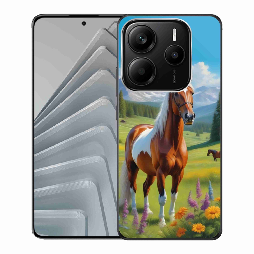 Gélový kryt mmCase na Xiaomi Redmi Note 14 5G - kôň na lúke
