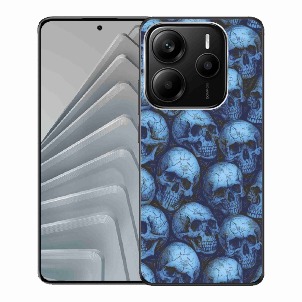 Gélový kryt mmCase na Xiaomi Redmi Note 14 5G - lebky