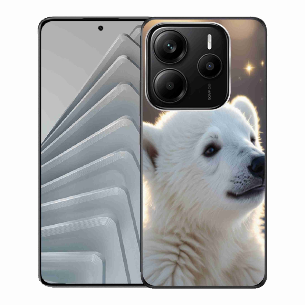 Gélový kryt mmCase na Xiaomi Redmi Note 14 5G - ľadový medveď