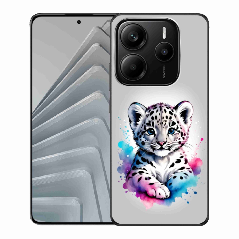Gélový kryt mmCase na Xiaomi Redmi Note 14 5G - leopardej mláďa