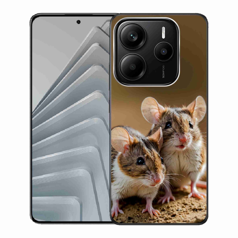 Gélový kryt mmCase na Xiaomi Redmi Note 14 5G - myší duo