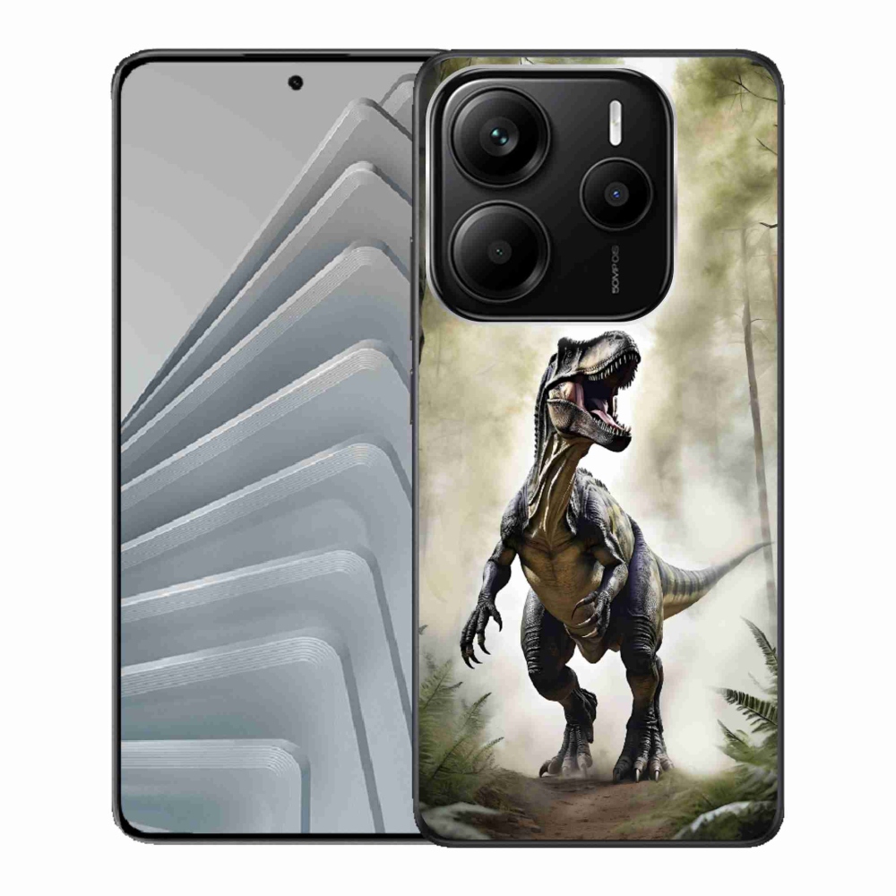 Gélový kryt mmCase na Xiaomi Redmi Note 14 5G - naštvaný T-Rex