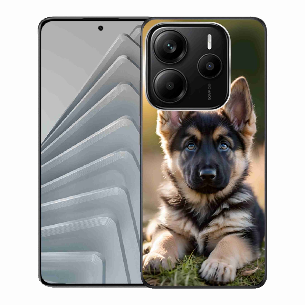Gélový kryt mmCase na Xiaomi Redmi Note 14 5G - nemecký ovčiak v prírode