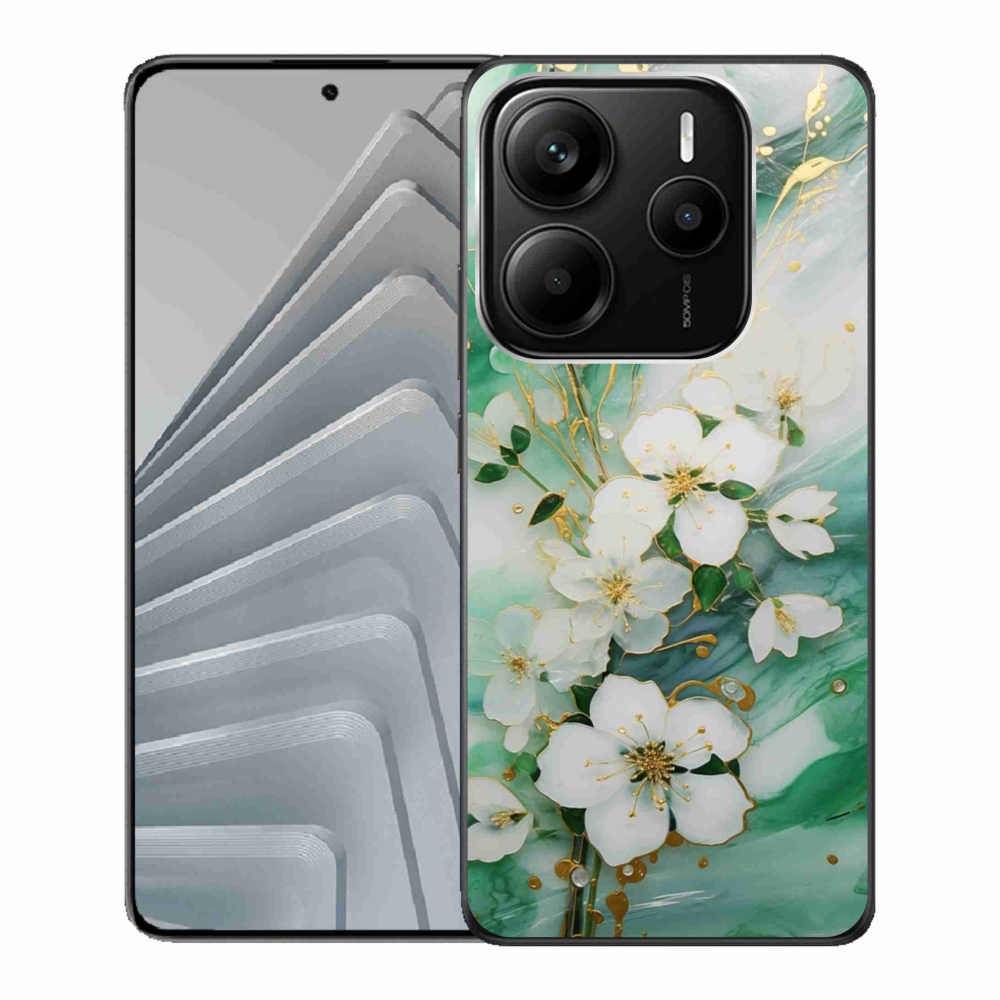 Gélový kryt mmCase na Xiaomi Redmi Note 14 5G - nežné kvety