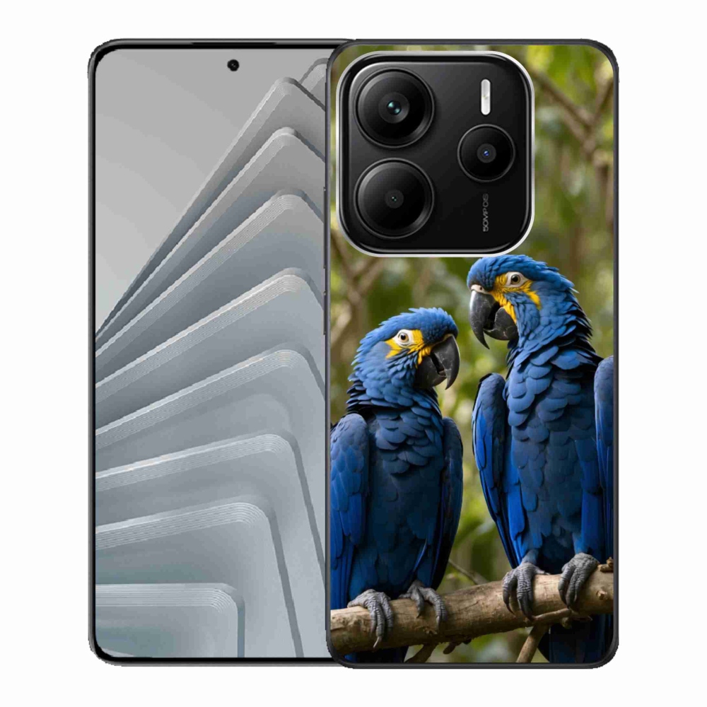 Gélový kryt mmCase na Xiaomi Redmi Note 14 5G - papagájové duo