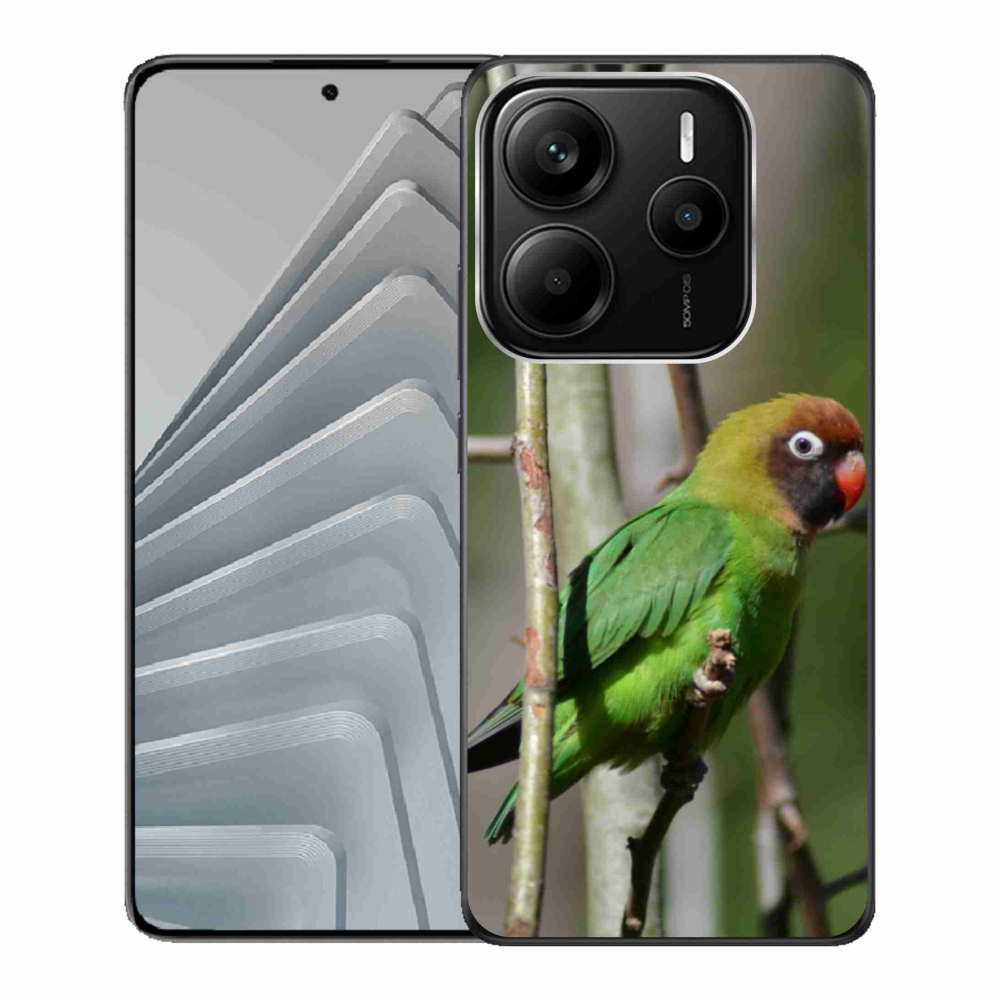 Gélový kryt mmCase na Xiaomi Redmi Note 14 5G - papagáj agapornis